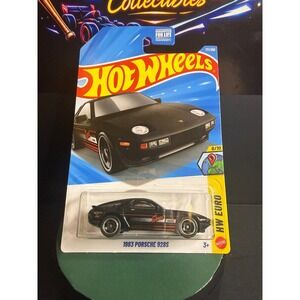 Hot Wheels 1983 Porsche 928S Black HW Euro 8/10 171/250 Diecast Car New 2026